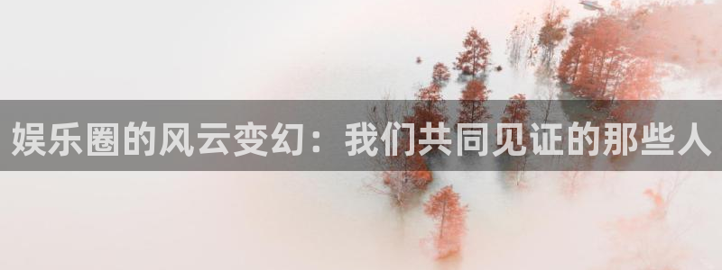 2025彩虹多多免费版：娱乐圈的风云变幻：我们共同见证的那些人